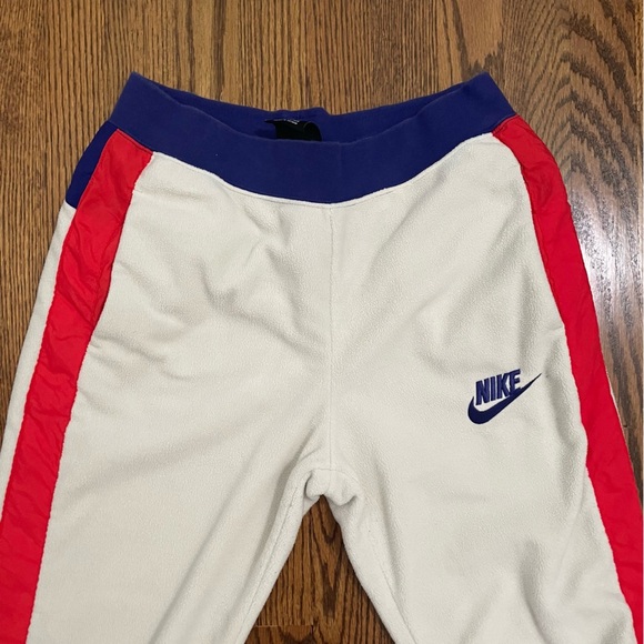 Nike Vintage Fleece Jogger Sweatpant Cream Purple Orange Size Small - Picture 7 of 10